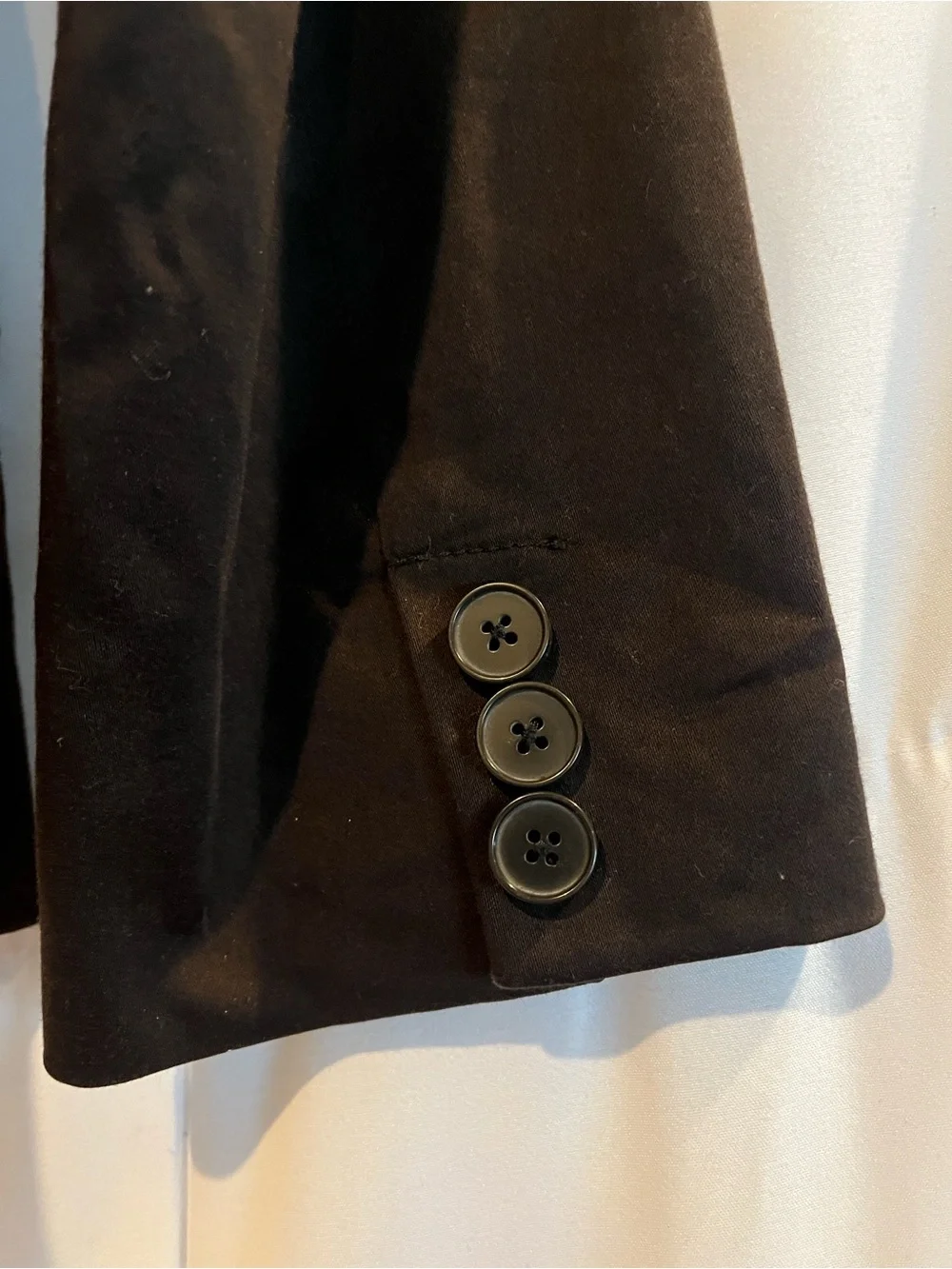 Zara Basic Womens Small Dark Chocolate Brown Single Button Blazer - Picture 5 of 9
